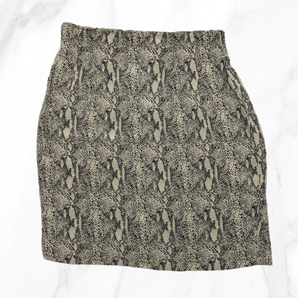 Women’s Dana Buchman 100% Silk Snake Print Pencil Skirt, Size‎ 12